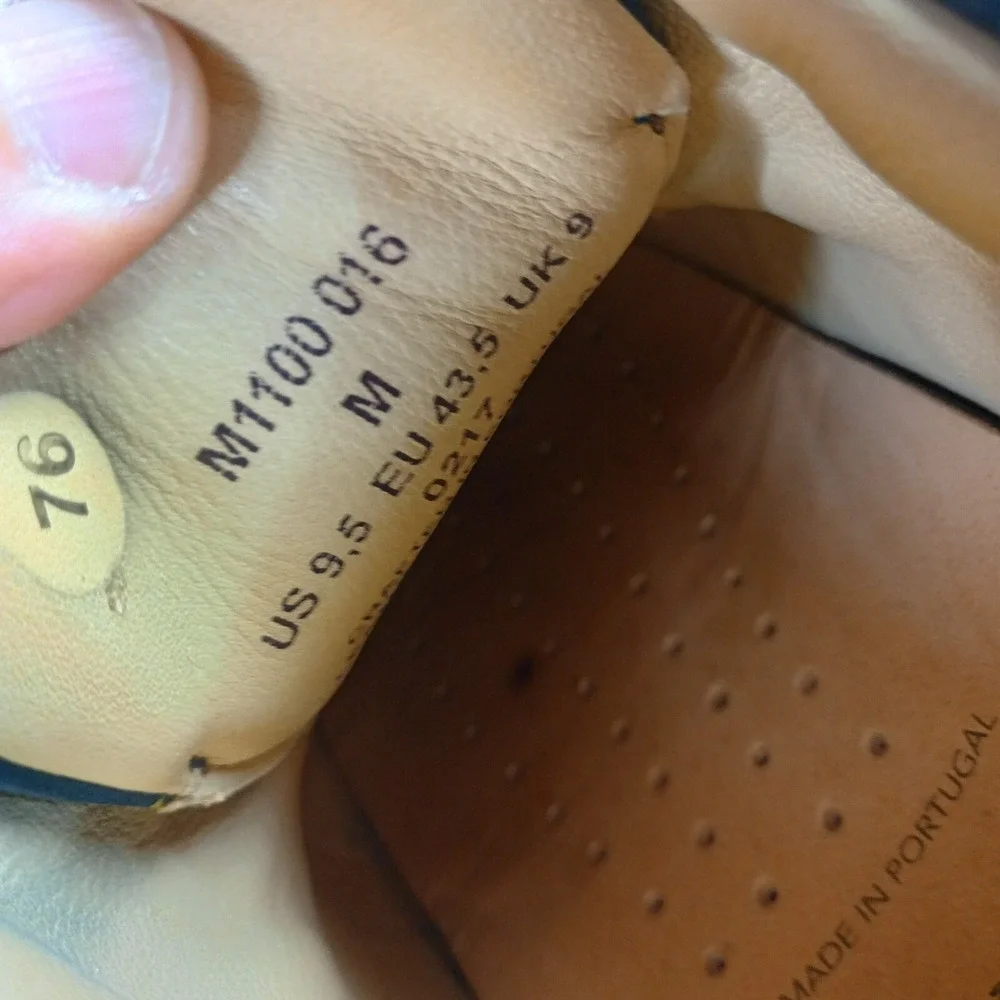 Samuel Hubbard Mens 9.5 M Navy Nubuck Free Oxford Leather‎ Shoes Vibram Sole